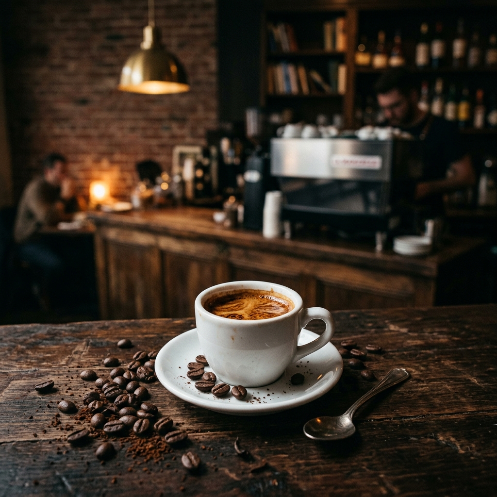 Rich espresso shot