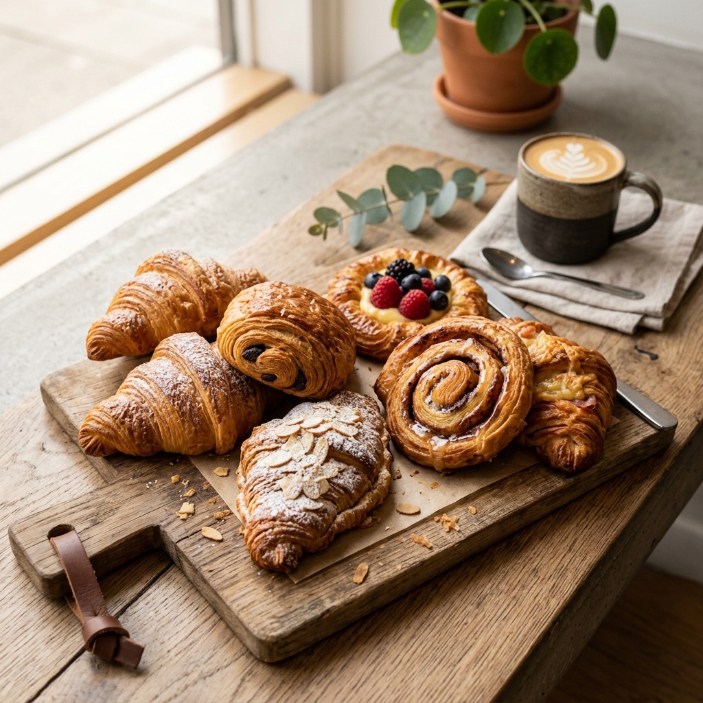 Fresh artisan pastries